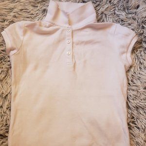 White Girls Size 5 Uniform Polo Shirt
